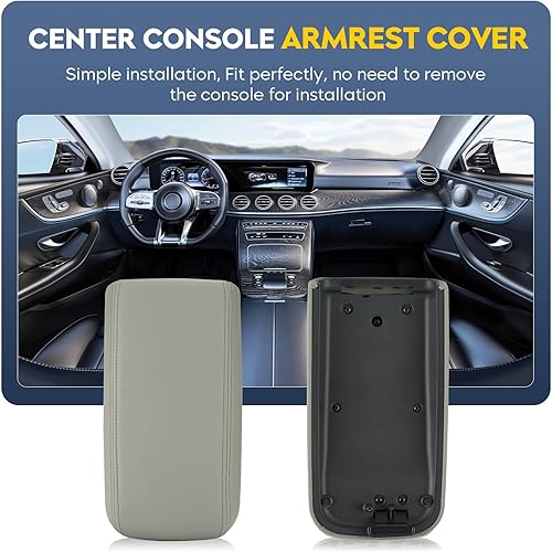 Miniatura 7 de Cubierta de la tapa del reposabrazos de la consola central para Chevy Trailblazer y para GMC Envoy 2002-2009, para Isuzu Ascender 2003-2008, para