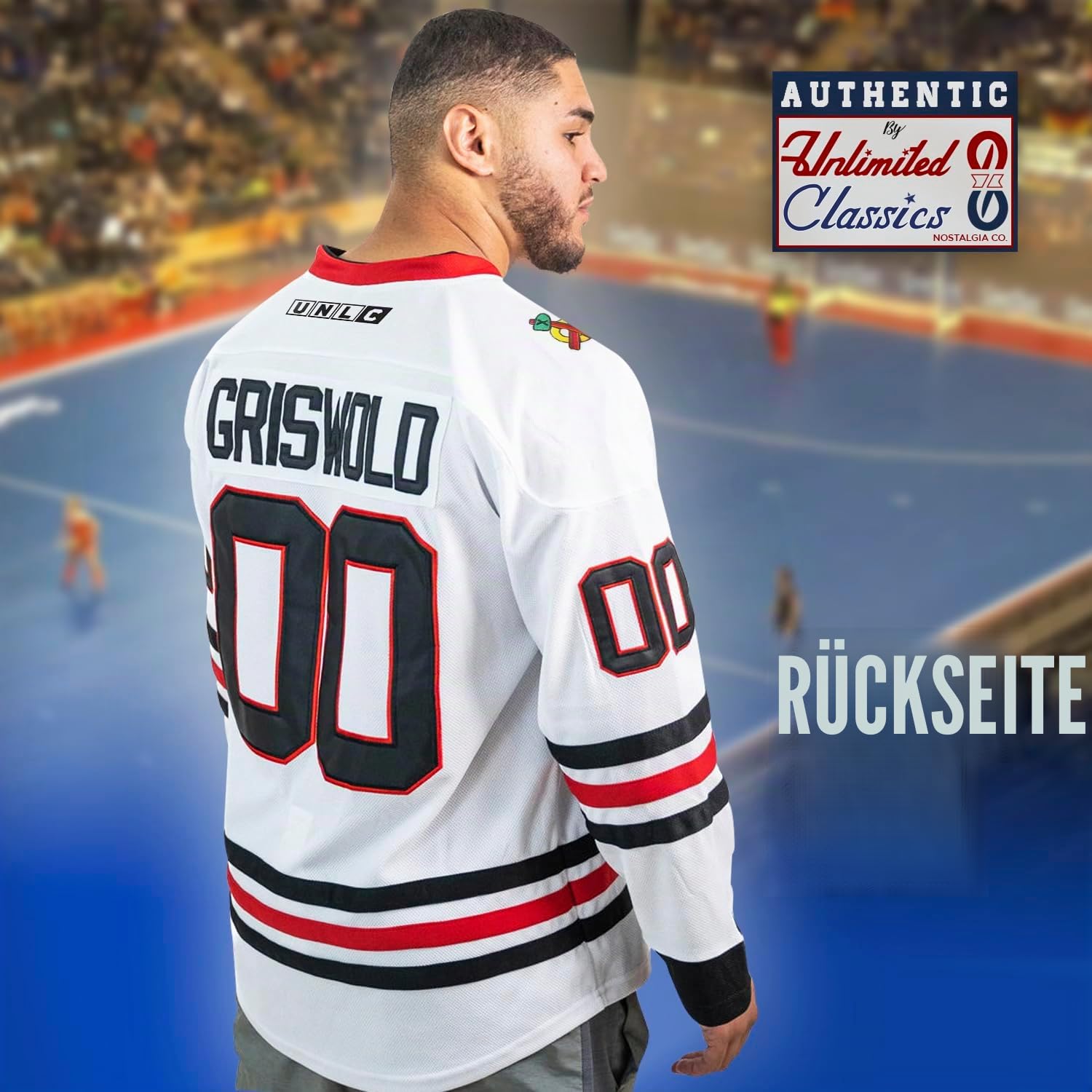 Griswold #00 Movie Hockey Trikots Genähte Buchstaben und Zahlen