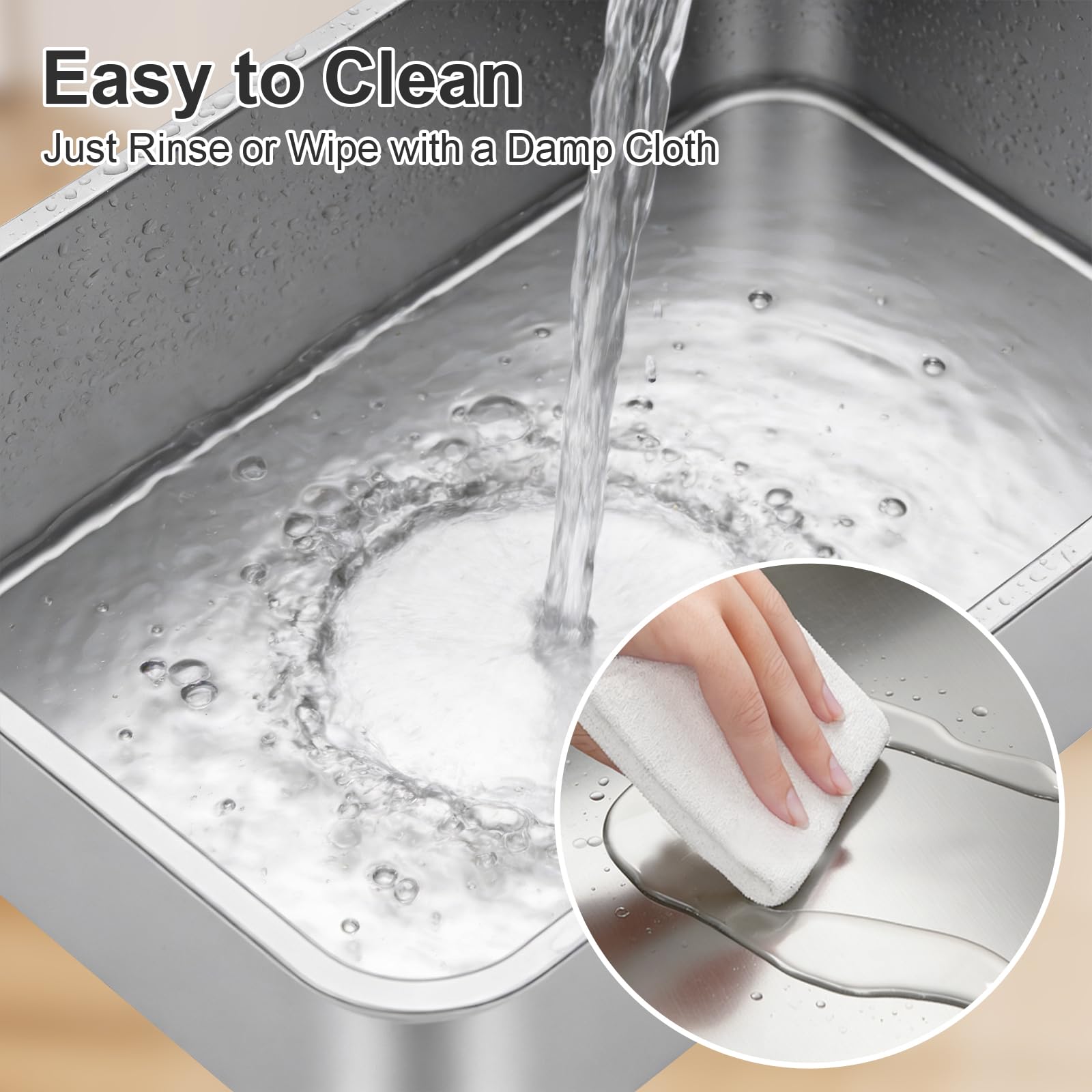 Stainless Steel Litter Box with High Sided, Metal Cat Litter Box, Odor-Free, Non-Stick Litterbox Pan, Easy to Clean Pet Supplies Toilet Tray for Indoor Cats, Kittens or Multicat Homes - image 5