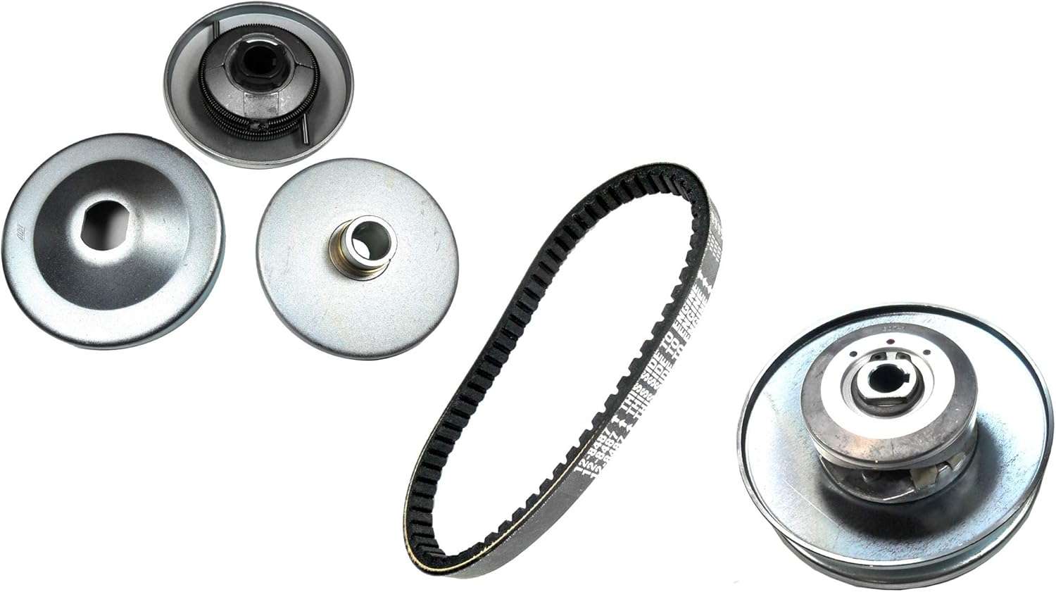 American Sportworks 3170 3171 Hornet, Dragonfly, Black Widow, Quicksilver Go Kart Torque Converter, Belt & Rear Driven Clutch Pulley