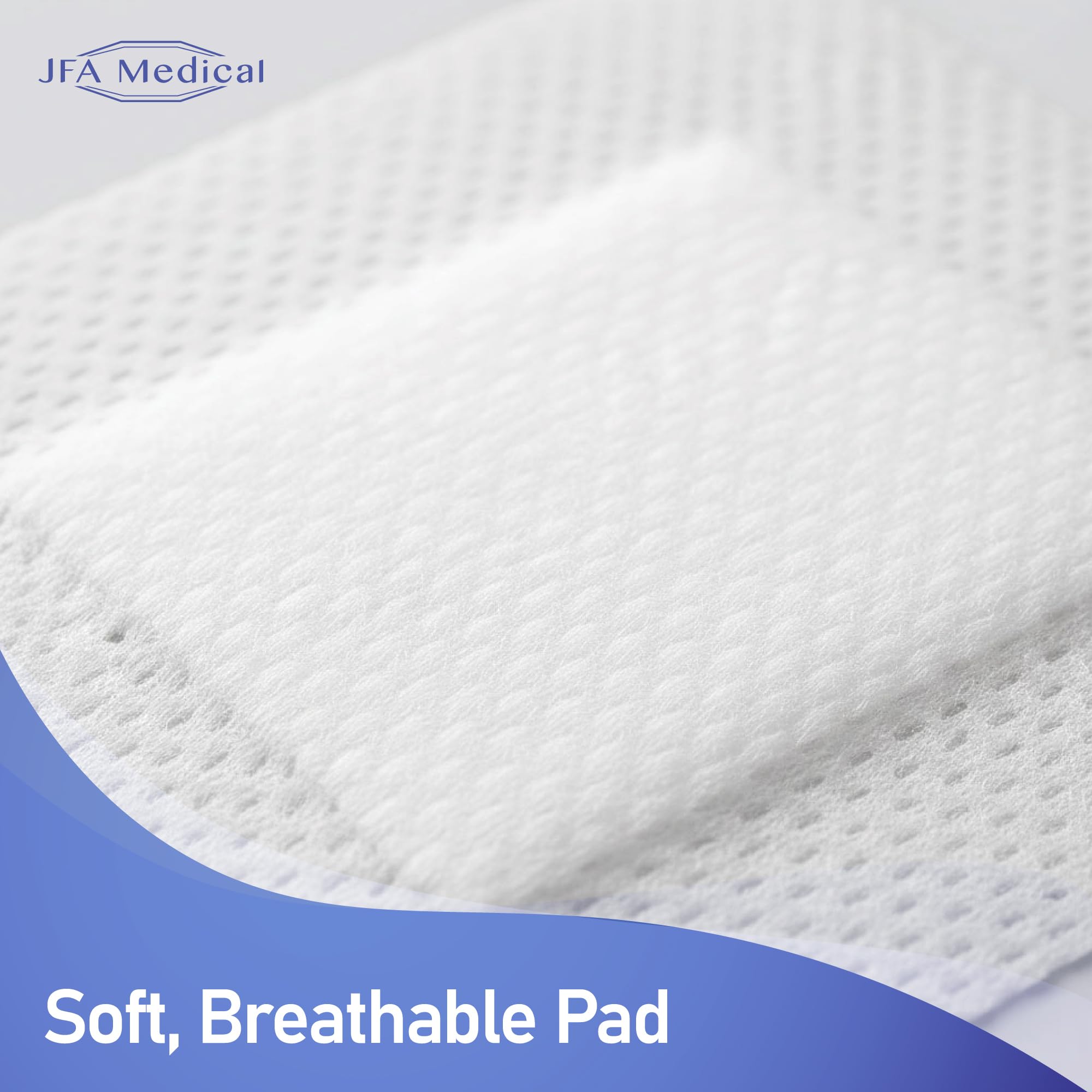 粘着性創傷包帯25個パック - 切り傷やかすみ、糖尿病性下肢潰瘍、静脈性下肢潰瘍、褥瘡に適しています(60mmx70mm)。