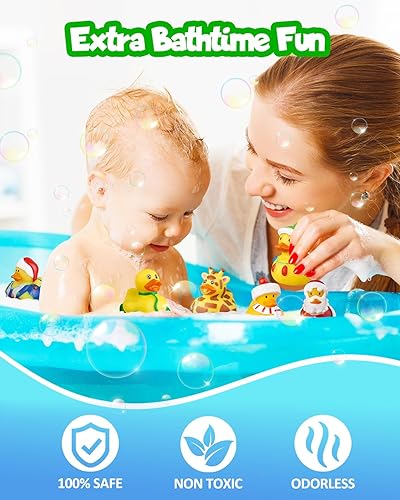 Miniatura 7 de Calendario de Adviento 2023, pato de goma, 24 días de cuenta regresiva, divertidos juguetes de baño de pato para niños pequeños, recuerdos de fiesta