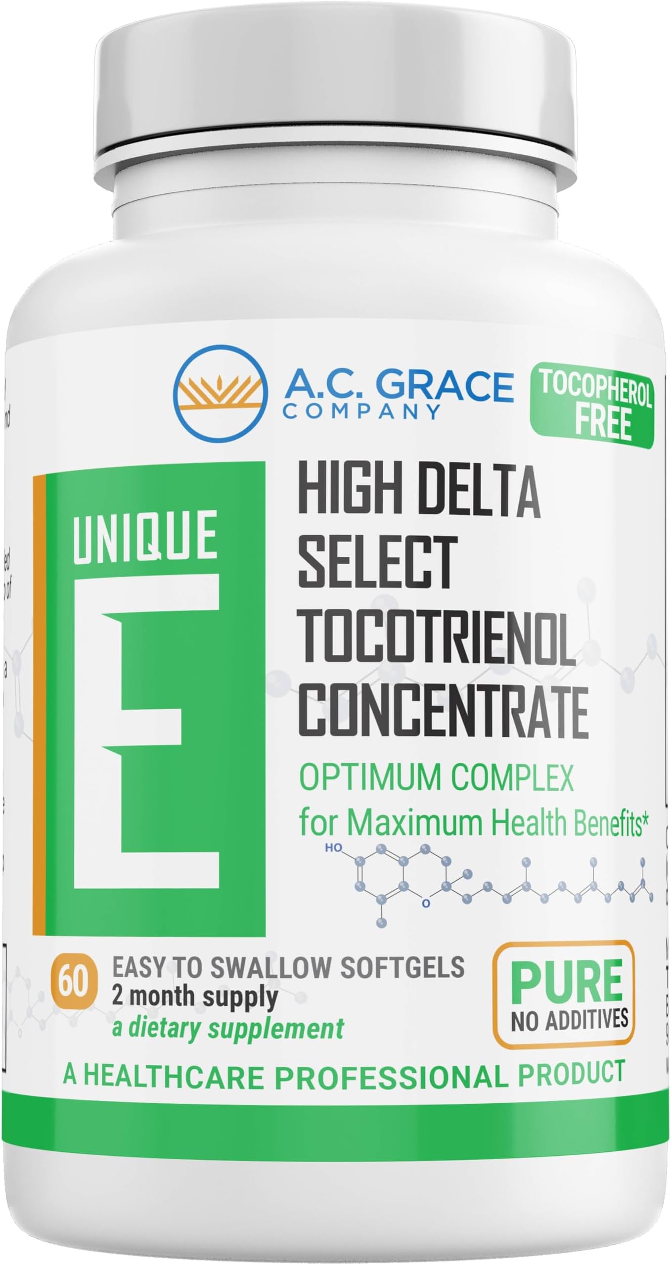A.C. GRACE COMPANY Unique Tocotrienol 60 Softgels