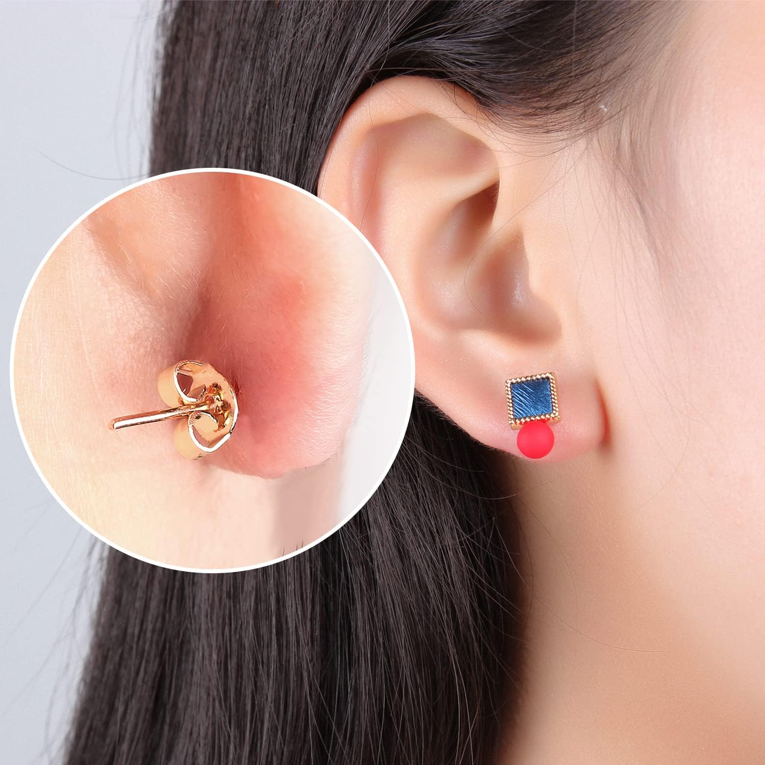 30Pcs Earring Backs for Studs, 18K Gold Butterfly Shape Ear Backings Replacement Hypoallergenic Secure Screw Ear Safety Back for Pierced Locking Stud Earrings Small Yellow Earring Stopper for Post - Image 6