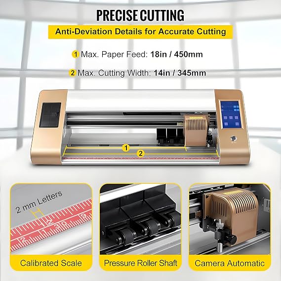 Automatic Vinyl Cutter Machine, Vinyl Plotter LCD Display, Vinyl Printer Cutting Plotter, for T Shirt Sign Maker Printing