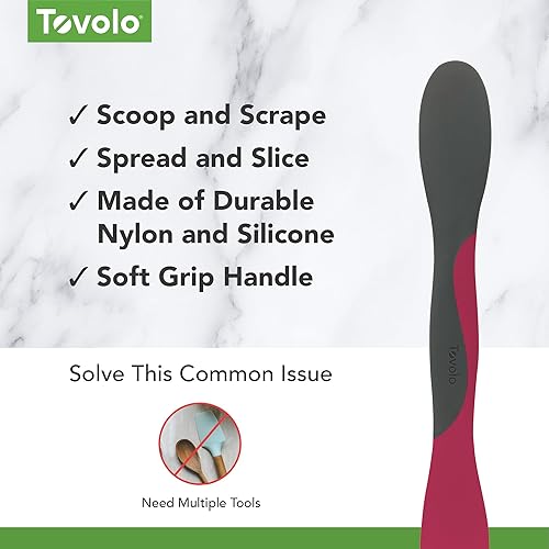 Vista 21 de Tovolo Herramienta para preparación de comidas de cocina para extender rebanadas y raspar, pesto grande, 1 unidad (paquete de 1)