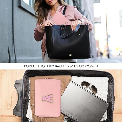 Miniatura 7 de Bolso cosmético personalizado de cuero de la PU, K, Bolsa de cosméticos