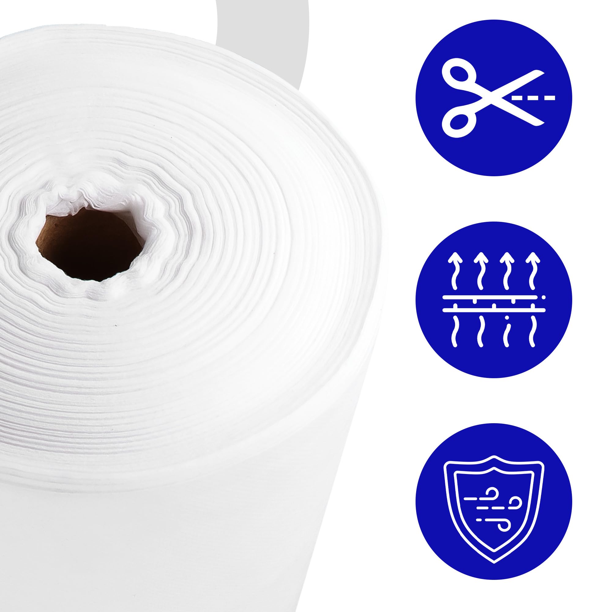 Instalguru Tessuto Non Tessuto da Giardino Protezione Piante 1,6 x 100m 50g Bianco Inverno Telo Antigelo Vello Protettivo per Colture Raccolto Crescita Anticipazione UV Copertura di Orti