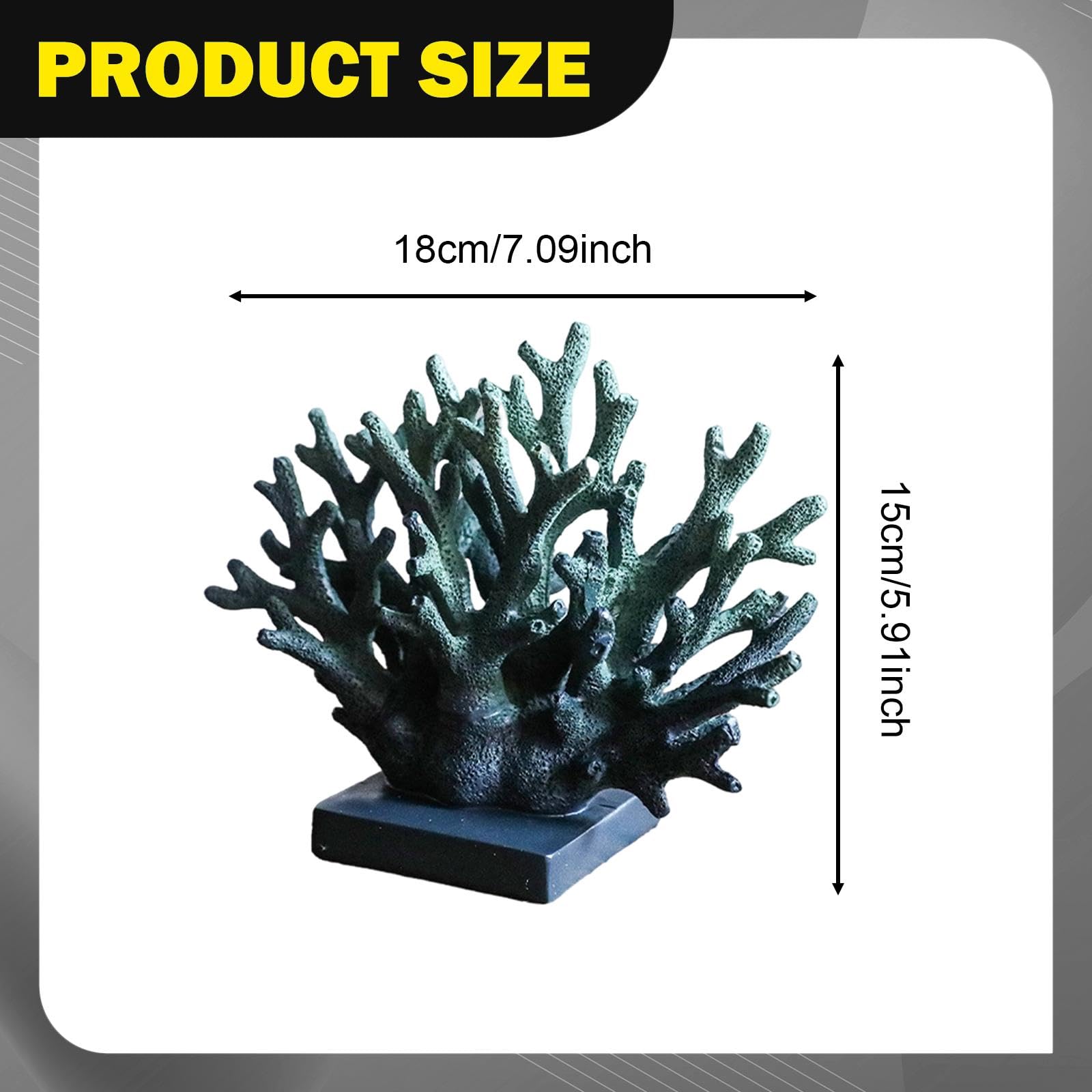 KESOTO Statua di Corallo in Resina, realistica, Moderna, Finta Decorazione Nautica in Corallo per Tavolo, Soggiorno, Bagno, mobiletto, Viola 18cmx15cm