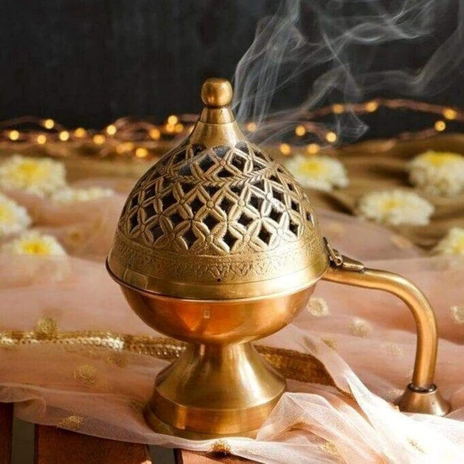 Amazon.co.jp Loban Burner チャコールインセンスバーナー サンブラニ/ベンゾインドフープ 4つのチャコール