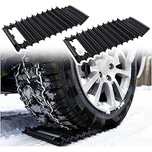 2PCS Upgraded Car Tire Traction Mats,Winter Essentials Cars Recovery Tracks with Non-slip Texture &amp; Handle,Versatile Traction Boards as Snow Shovel/Recovery Boards for Off Road 4x4 Car