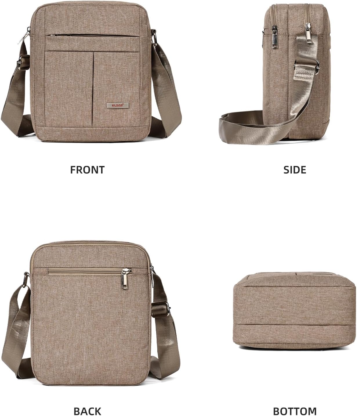 KL928 Men's Messenger Bag - Crossbody Shoulder Bags Travel Bag Man Purse Casual Sling Pack for Work Business - Image 9