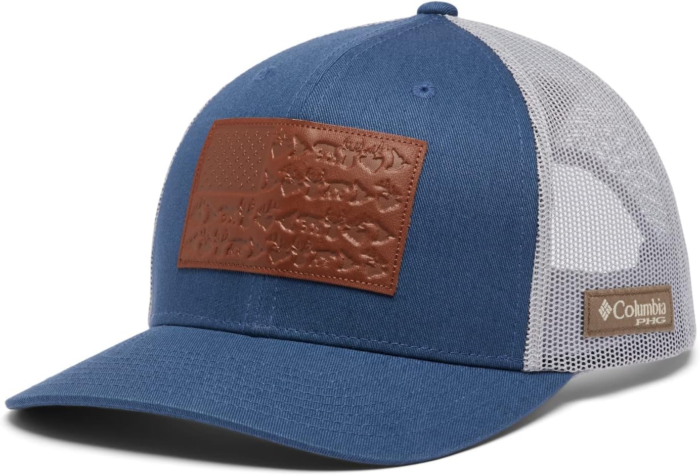 Columbia Unisex-Adult PHG Leather Game Flag Snap BackCap