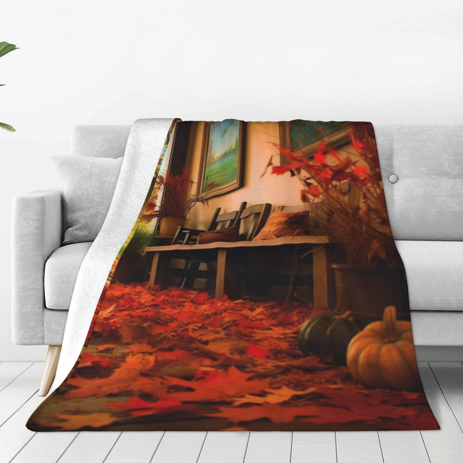 Couverture polaire chaude 203x152 cm plaid canapé doux pour salon