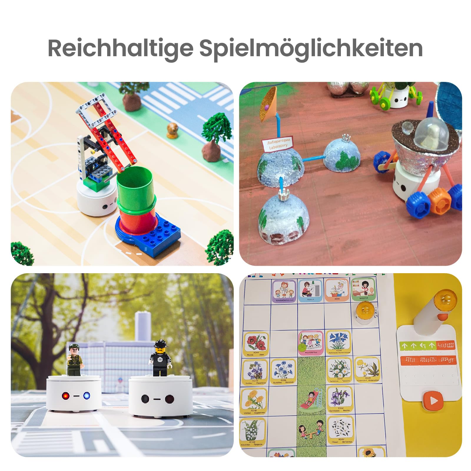 Programmierbar Roboter Kinder, Coding Set Pro Programmierbarer Roboter Spielzeug Bausatz für Kinder ab 4-10 mit DIY-Modul für Anfänger Lernen Programmieren mit Spiele STEM Lernspielzeug