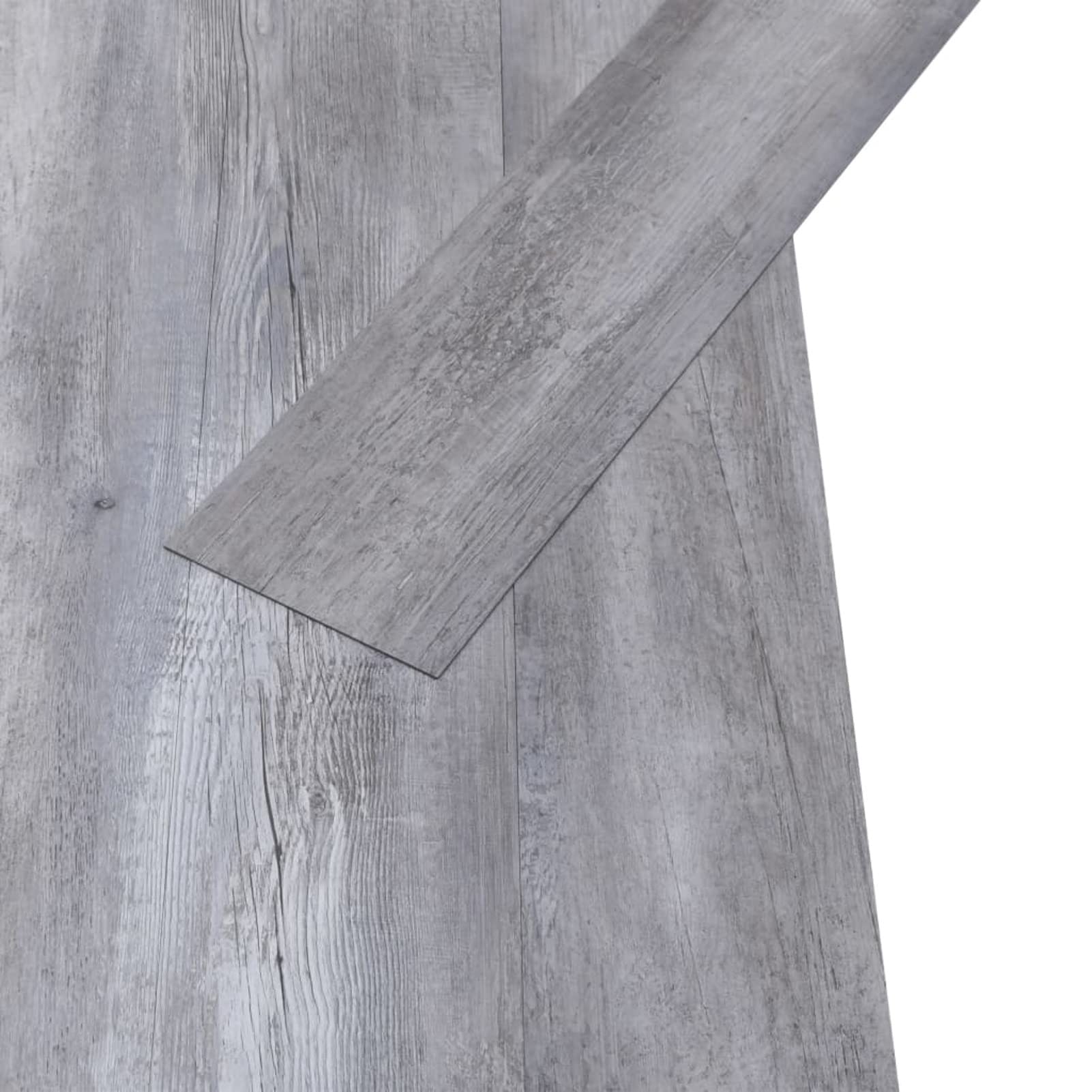 Lamas Suelo de PVC Autoadhesivas Madera Gris Mate 2,51 m² 2 mm, Suelo Autoadhesivo, Tarima Flotante para Suelos, Parquet Laminado para Suelo, Vinilico Click, Piso De Autoadhesivo - 342891ES