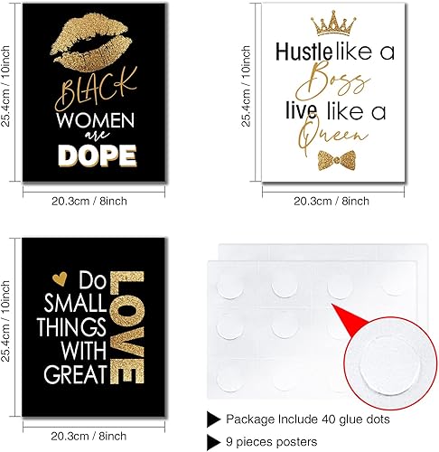 Miniatura 3 de Decoración inspiradora de pared de 8 x 10 pulgadas, decoración de dormitorio de adolescentes y niñas, decoración de maquillaje, pestañas y labios,