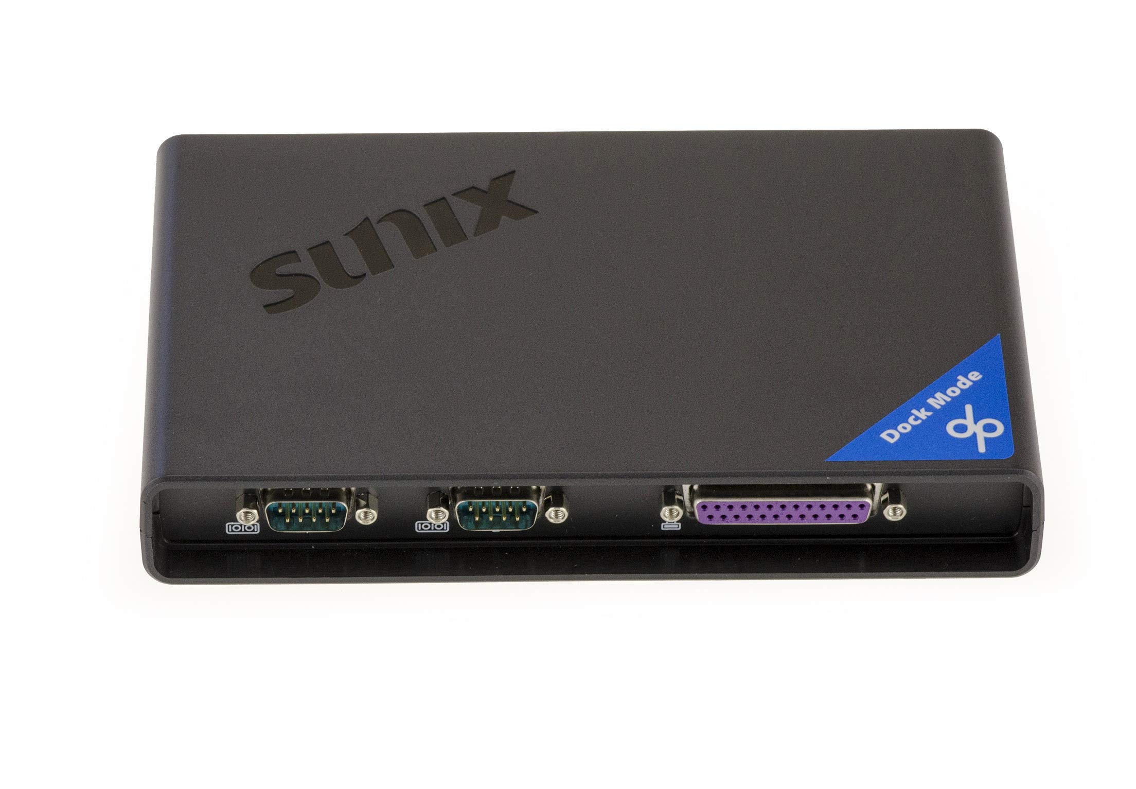 KALEA-INFORMATIQUE Dock convertidor Industrial Ethernet RJ45 TCP/IP a 2 Puertos Serie COM RS232 DB9 y 1 Puerto Paralelo LPT IEEE1284 DB25.