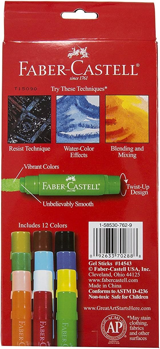 Gel Sticks W/Brush 12/Pkg- (並行輸入品)