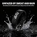 NLCCLTQ Vibrating Alarm Wristband for Deaf People & Heavy Sleepers Shock Clock Watch, Silent Bracelet, Bed Shaker, Sleep Tracker, Sleep Apnea Machine, Black Color gallery image