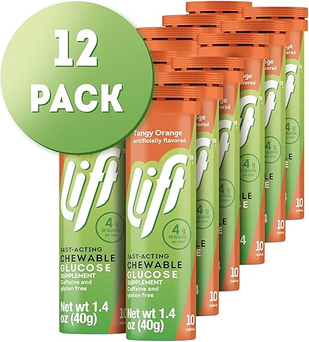 Vista 34 de Lift Glucosa, tabletas energéticas masticables de glucosa de acción rápida, limón y lima, tubo de 10 unidades (paquete de 12)