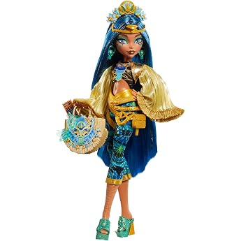 Monster High Cleo De Nile Doll with Glamorous Festival Outfit and Festival Accessories such as Snacks, Ribbon Poster, Stateme