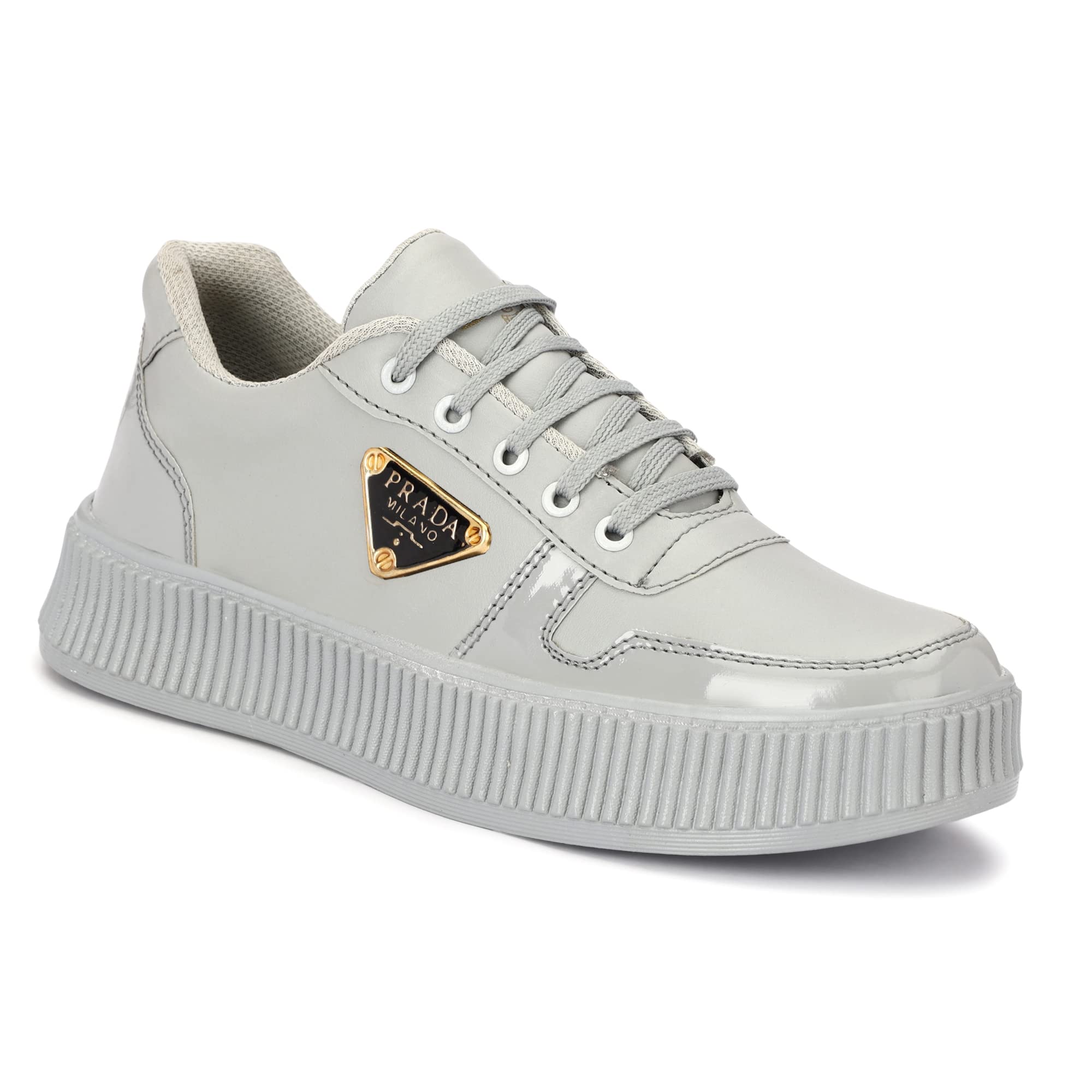 ULAZO Mens Synthetic Lace-Up Running Shoes Gym Shoes Training Shoes (Grey, Numeric_9) (B0C6H6NSHS) Amazon Price History, Amazon Price Tracker