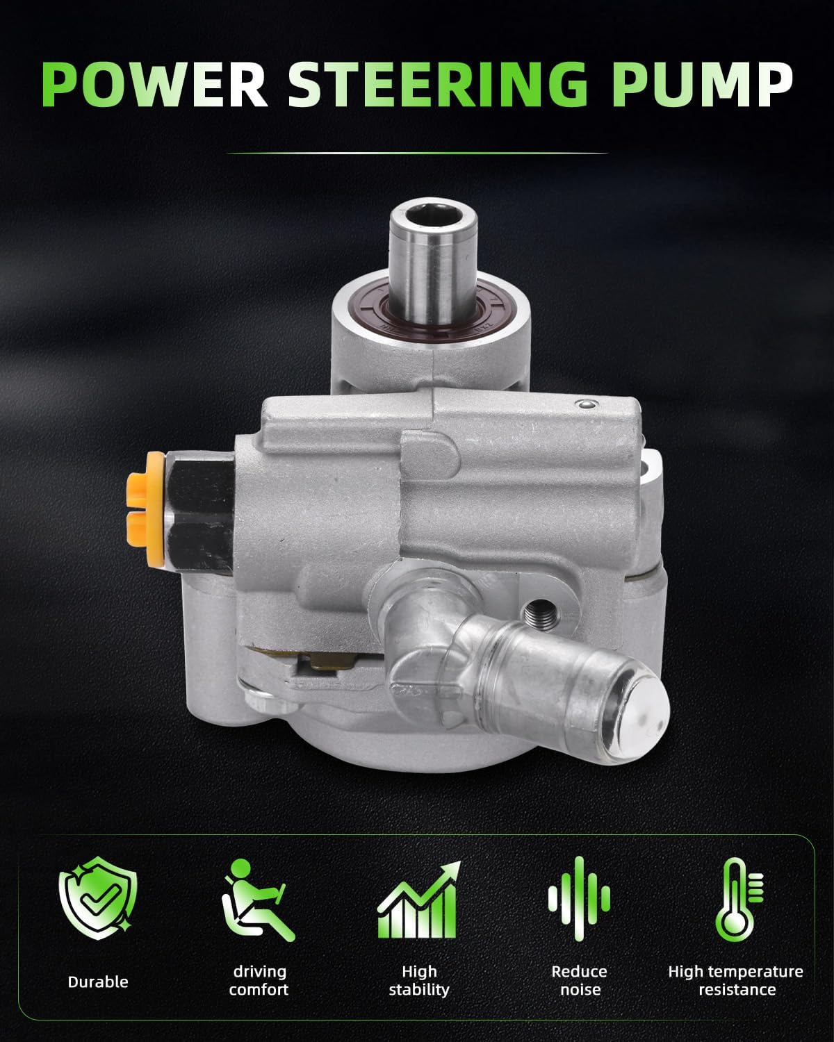 SCITOO Power Steering Pump Replacement for 2003 2004 2005 2006 2007 2008 2009 2010 for Chrysler PT Cruiser, 2003-2005 for Dodge Neon 21-5305 Power assist pump