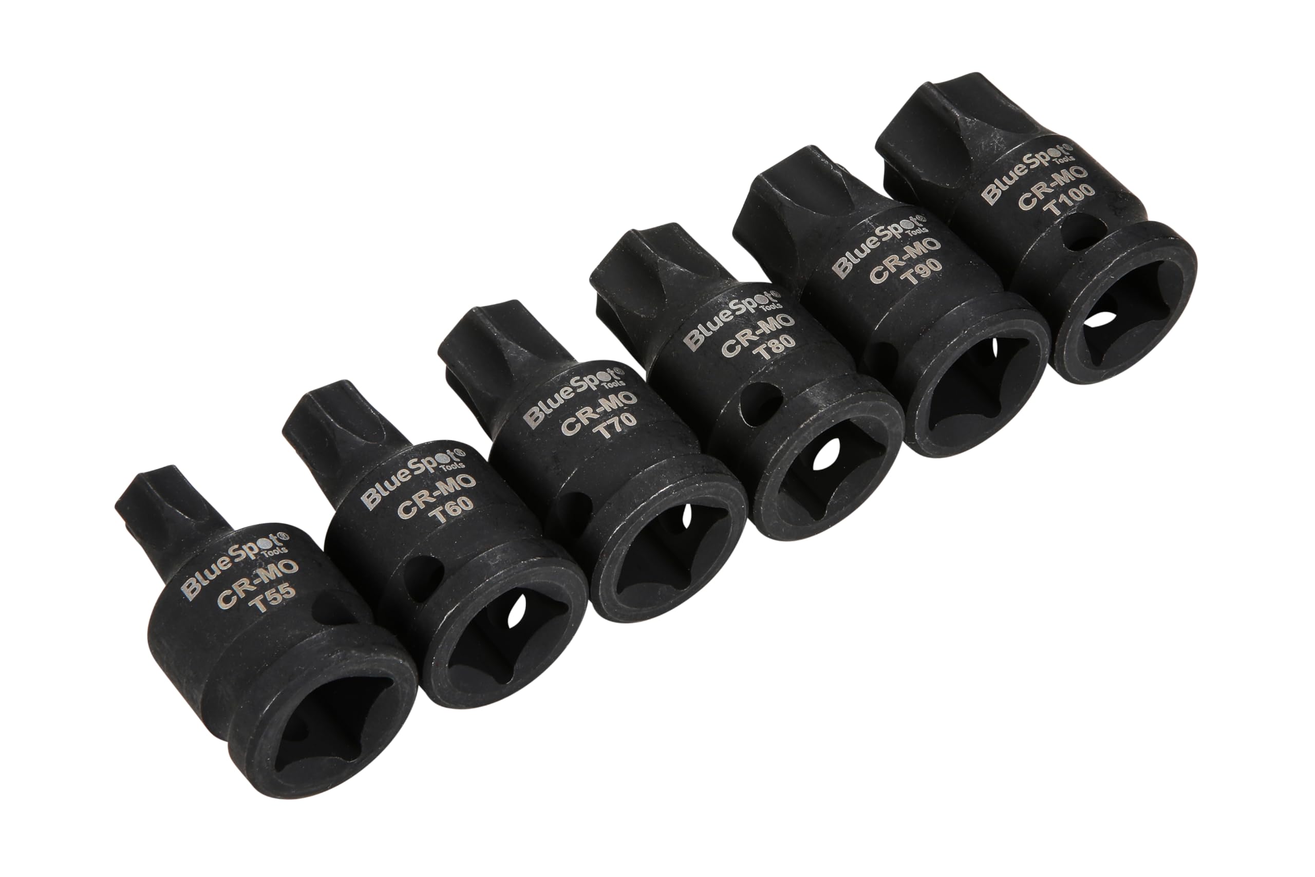 Blue Spot Tools 6 PCE 1/2" Impact Torx Bits (T55-T100)