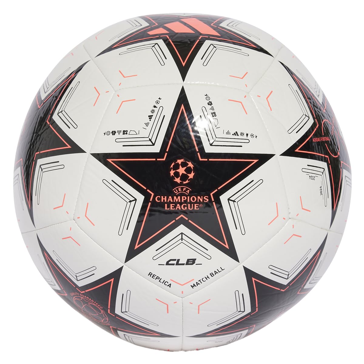 Adidas - Palla da calcio UEFA Champions League Club IX4063, unisex, 5 EU, colore: Bianco