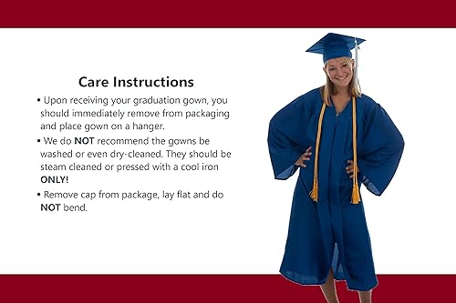 Miniatura 4 de GraduationSource - Conjunto de bata de graduación brillante para adultos, gorra y borla Gorra y bata de graduación 2023 Bata de graduación unisex