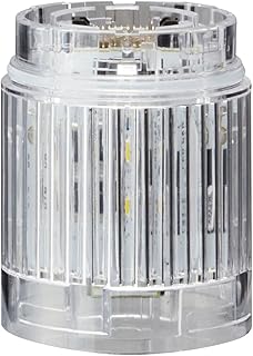 PATLITE LR4-E-C Clear/White, Permanent OR Flashing (60 FPM +/- 2 FPM) Light Function, Clear Lens. for USE with LR4 Series Signal Towers., 40MM Diameter, 24 VDC