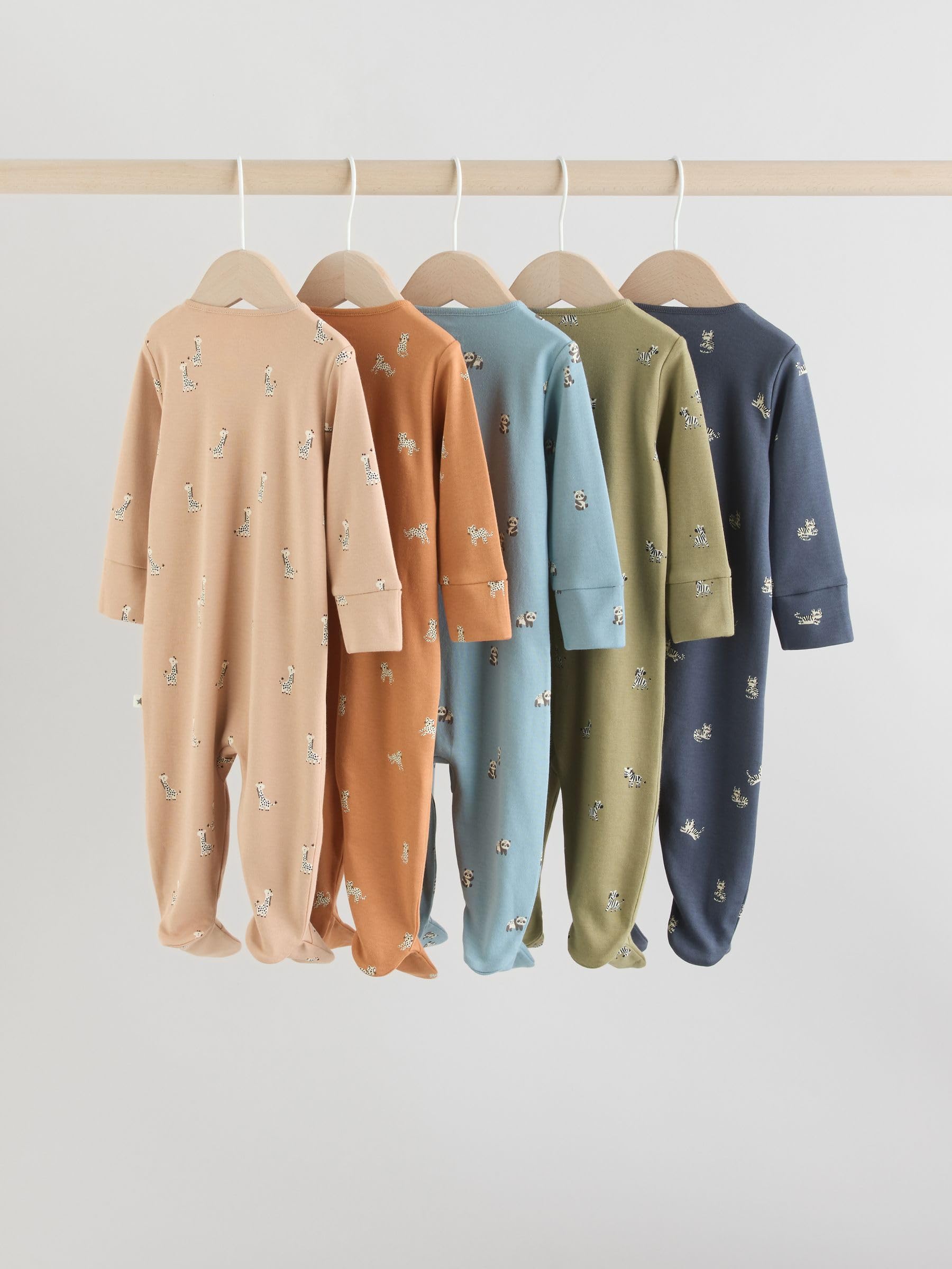 NEXT Bébé garçon Dors-Bien bébé 100% Coton à Fermeture zippée Double Sens, Lot de 5