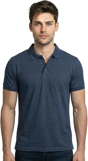 Scott International Cotton Polo T Shirt | Collar Half Sleeves Plain T-Shirt | Tshirt for Men Stylish | Casual Tee for Offi...