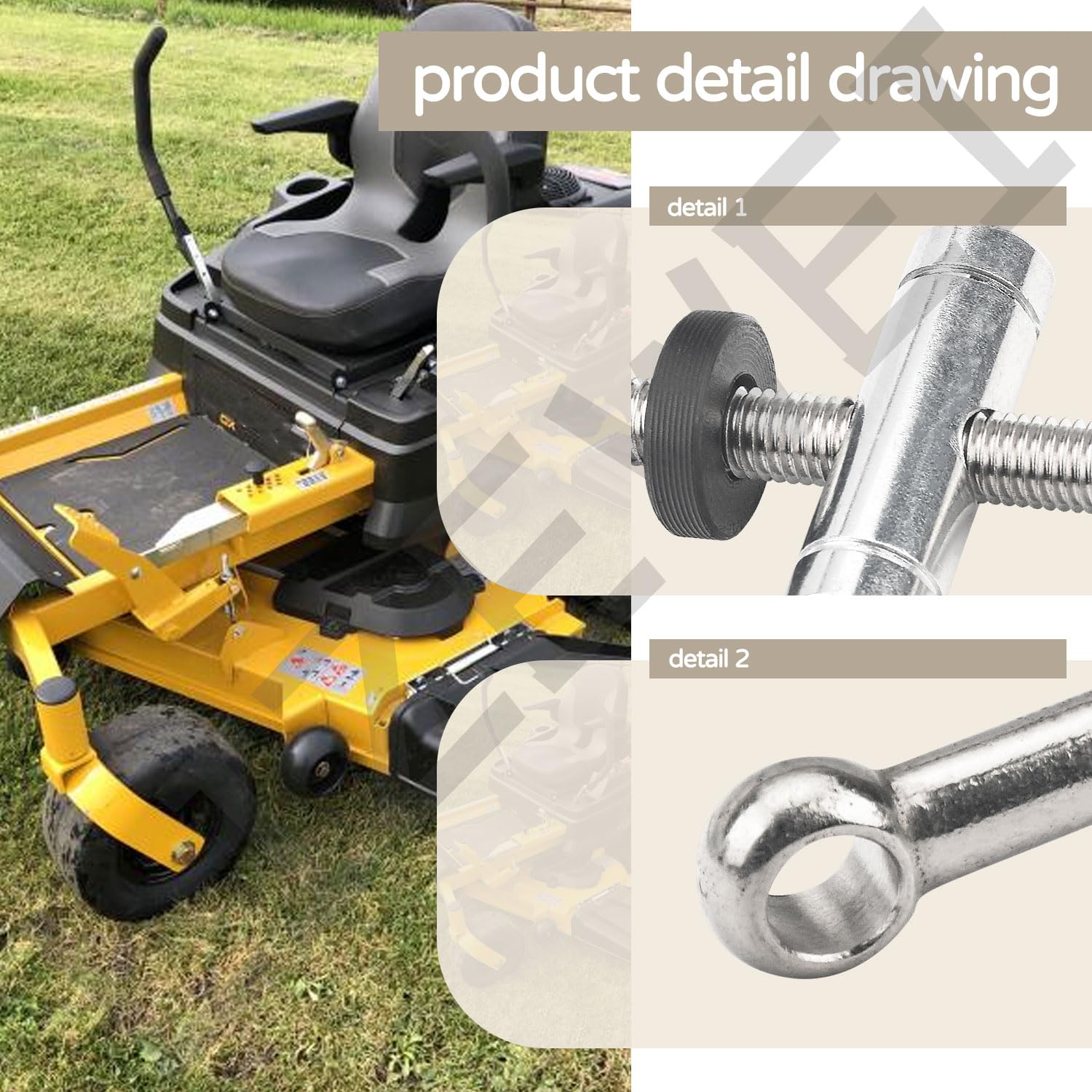 その他 The SOURCE New OEM Hustler 604579 Deck Lift Link Replacement Kit for