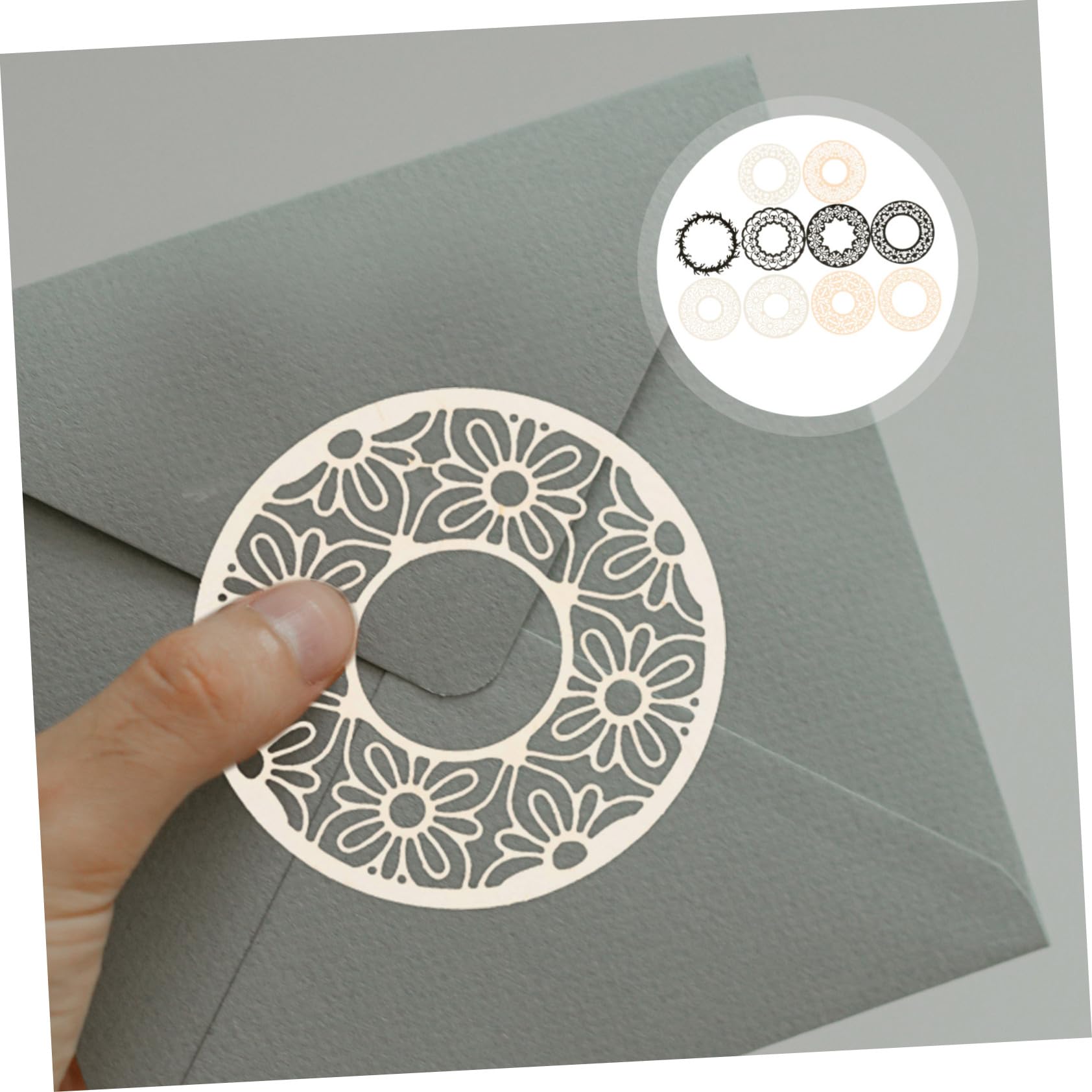SHINEOFI 5 Sätze Hohlmaterial Papier Schrott Kunstpapier Heimwerken Kreativpapier Pauspapier Für Schnittmuster Vintage-papier Für Scrapbooking Tagebuch Notizbuch Papier 40 Blätter * 5