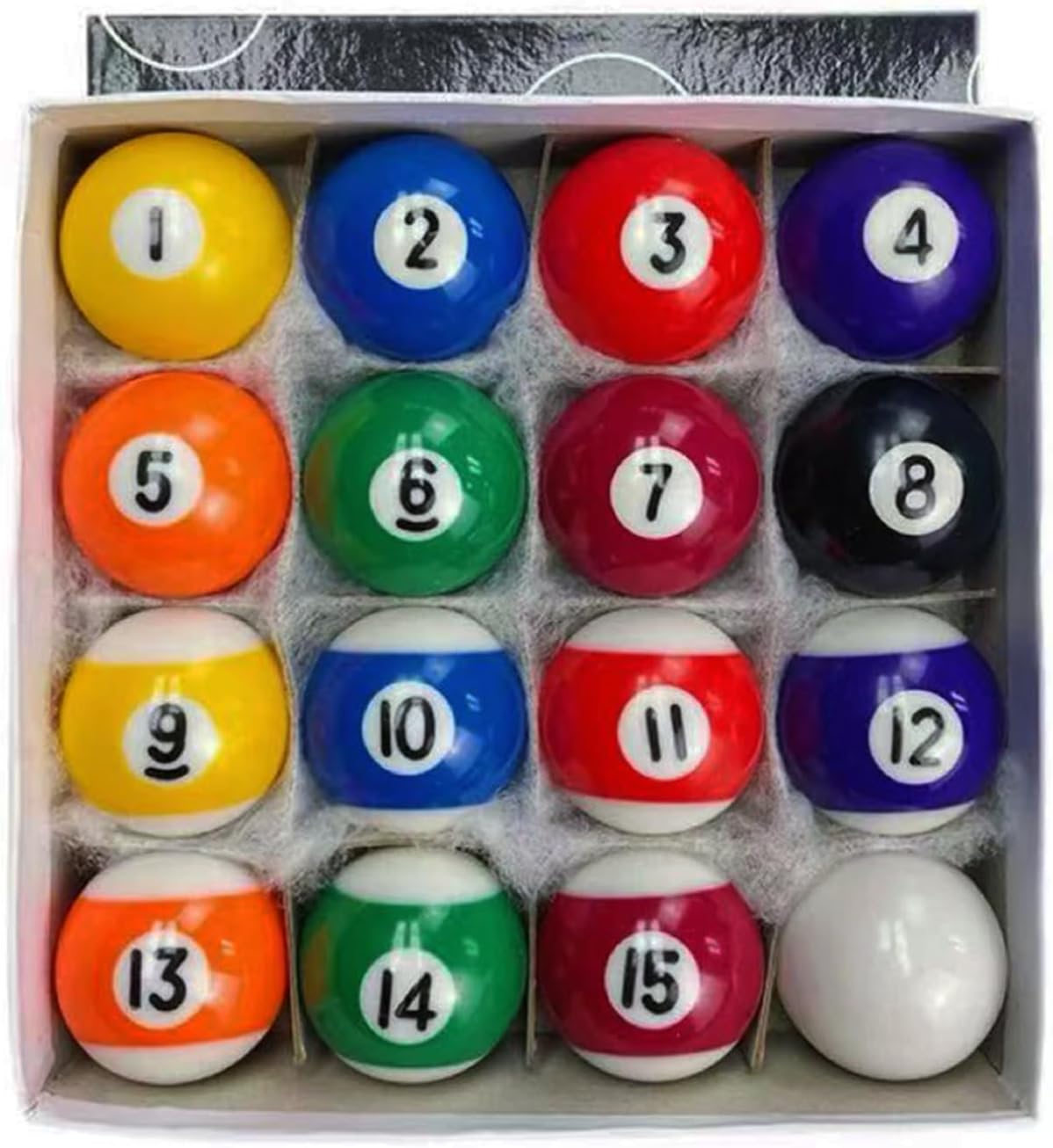 1-1/2" ，0.98" Mini Billiard Balls Set,0.98/1.5 Inch 16Pcs Children's Pool Balls for Kids,Small Pool Cue Balls Training Ball,Kids Table Game Toy Accessories