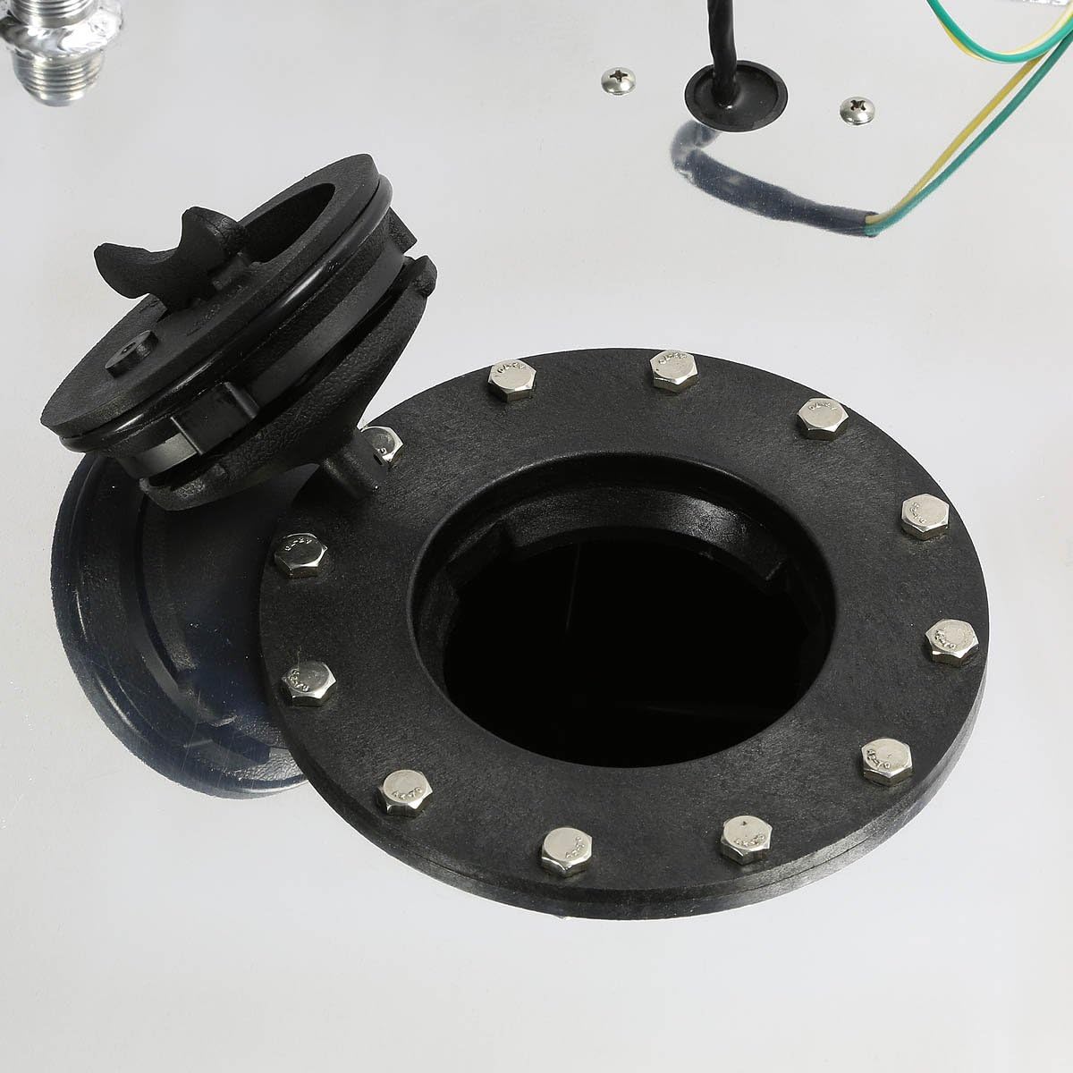 DNA MOTORING 15 Gallons Aluminum Top-Feed Fuel Cell Gas Tank 19.75" (L) x 17.5" (W) x 10" (H) ,ALU-FT-T6