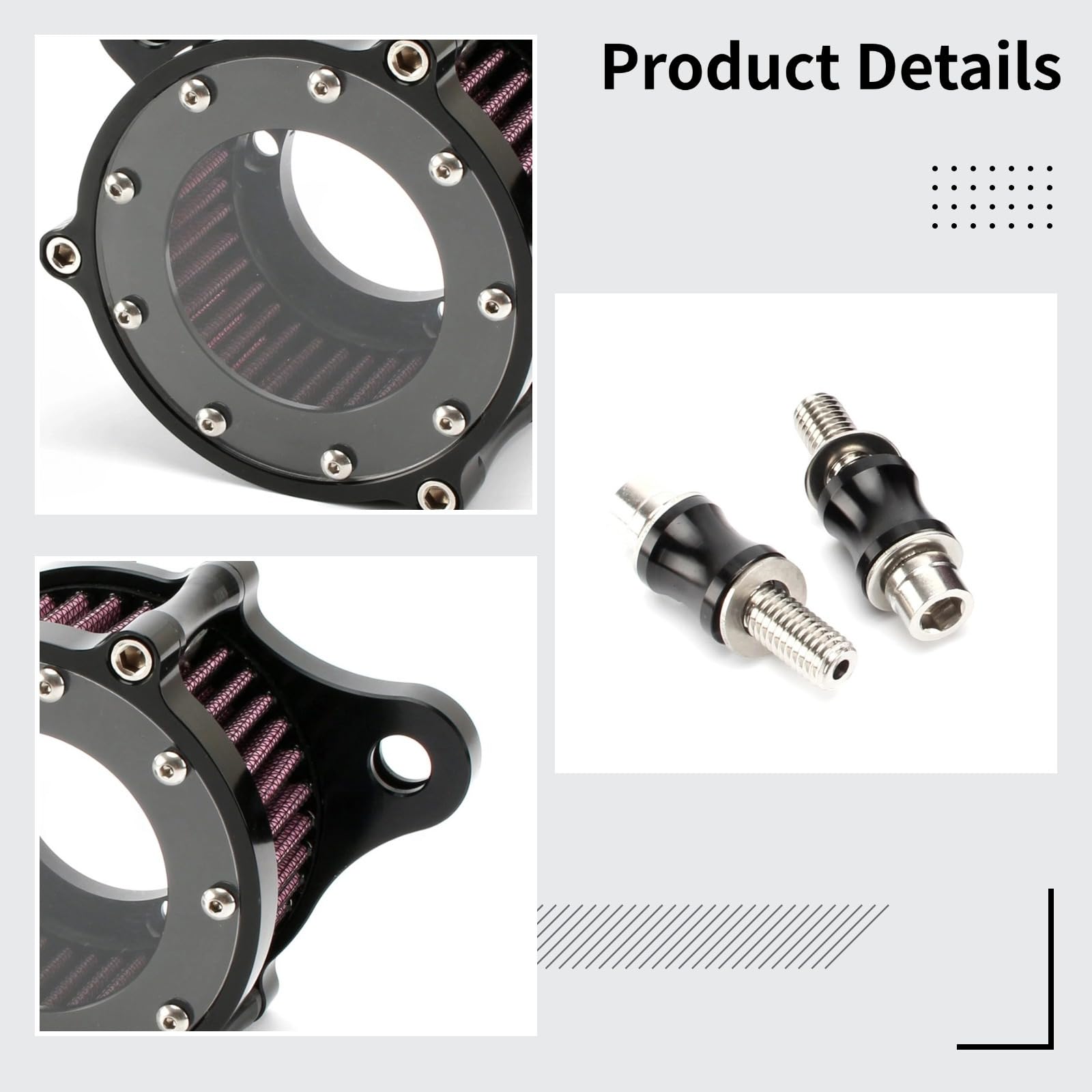 Zestaw oczyszczacza powietrza do motocykla Xl883 1200 X48, niestandardowy zespół filtra powietrza ze stopu aluminium, przejrzysty system dolotowy ze sprzętem