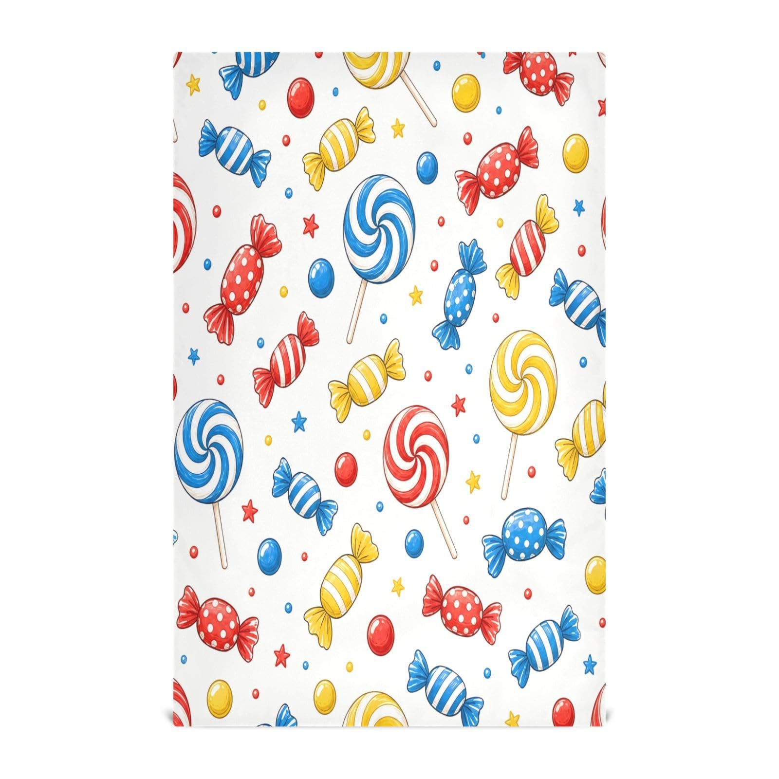 Cgiub Candy Tea Towels for Kitchen 4pcs Soft Kitchen Towels Absorbent & Quick Drying Dish Cloth for Household & Cleaning, 71.1x45.7cm