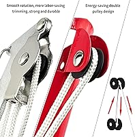 Vista 4 de BAYTORY - Podadora de árbol extensible con cabeza de sierra sin poste, tijeras de podar para ramas de gran altitud, podadora cosechadora