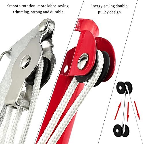 Miniatura 10 de BAYTORY Cabeza de sierra extensible para árboles sin poste, ramas de gran altitud, tijeras de podar para recortar, cortadora para plantas de vid