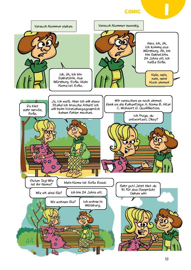 PONS Sprachlern-Comic Deutsch als Fremdsprache: Der unterhaltsame Sprachkurs - mit Scan2Learn-App