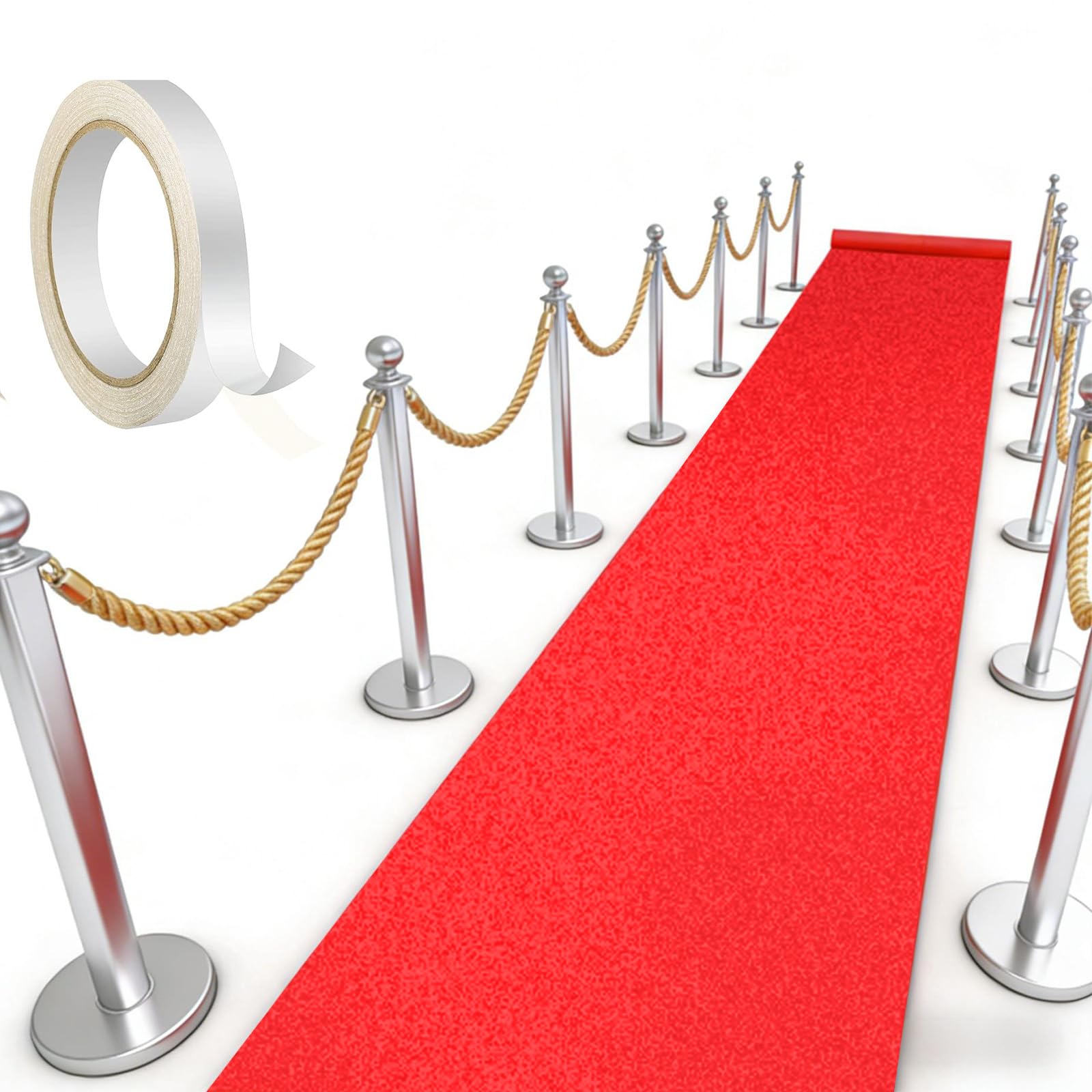 Alfombra de recepción VIP MeYuxg tapiz rojo de 2 mm para fiestas de gala y eventos
