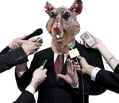 Miniatura 7 de Máscara de látex con astillas de rata, máscara de monstruo de ratón, disfraz de película, disfraz de fiesta de cosplay, máscara de tortugas