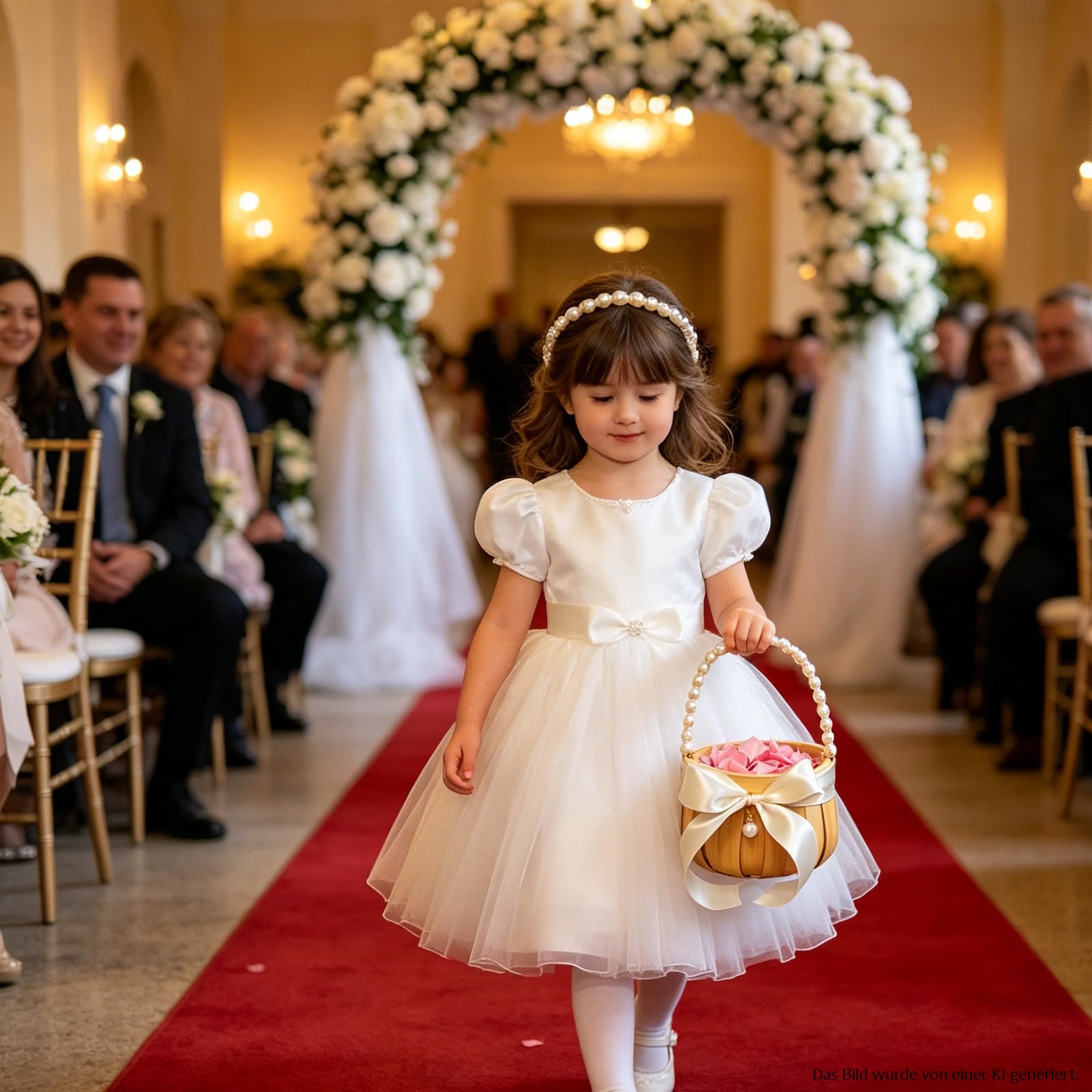 2 Stück Blumenkorb Hochzeit Blumenmädchen Streukorb Geschenkkorb Rattankorb