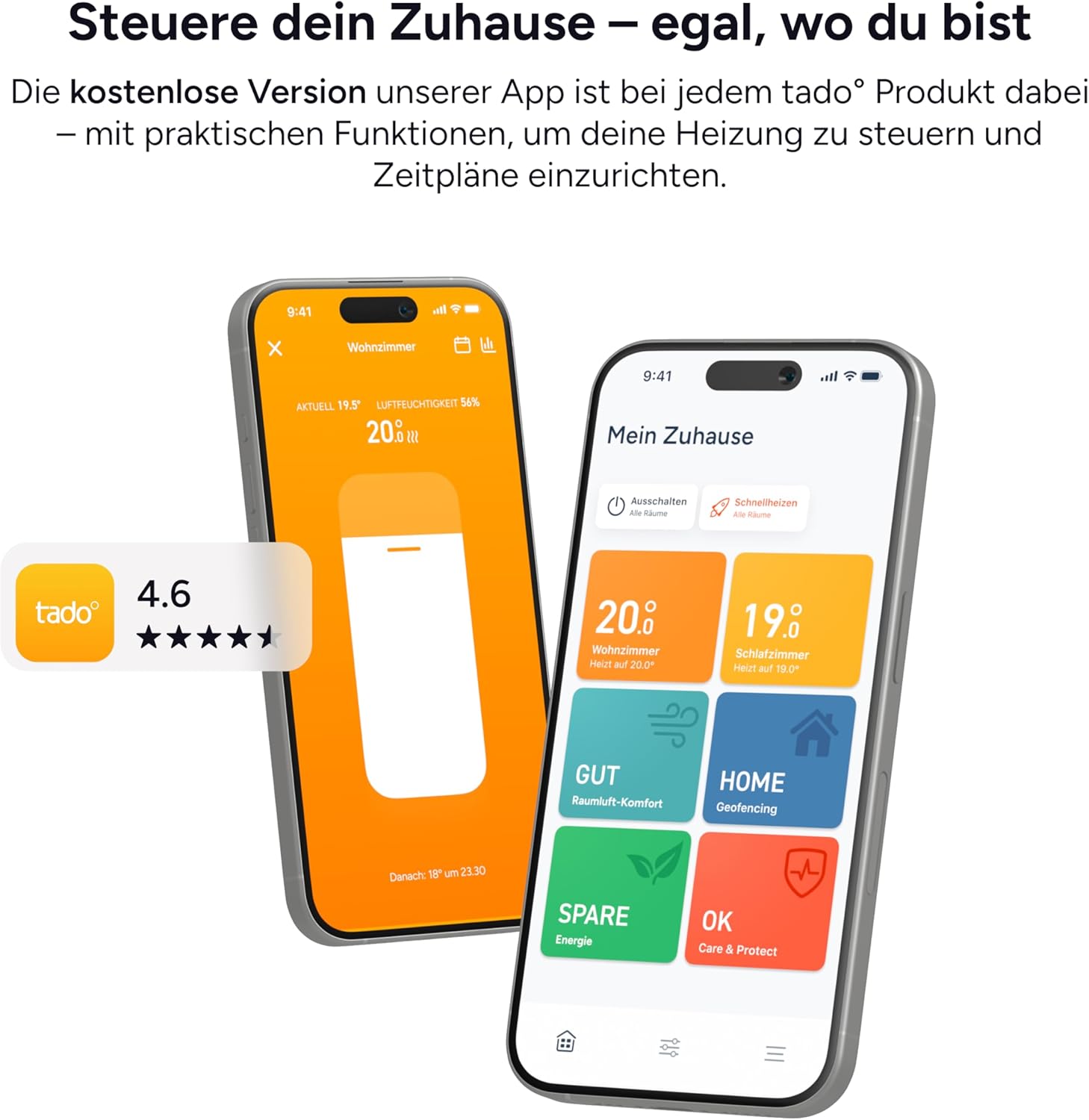 tado° Smartes Heizkörperthermostat X – Trio Pack Heizungssteuerung per App und Smart Speaker  Alexa Siri Google Assis...