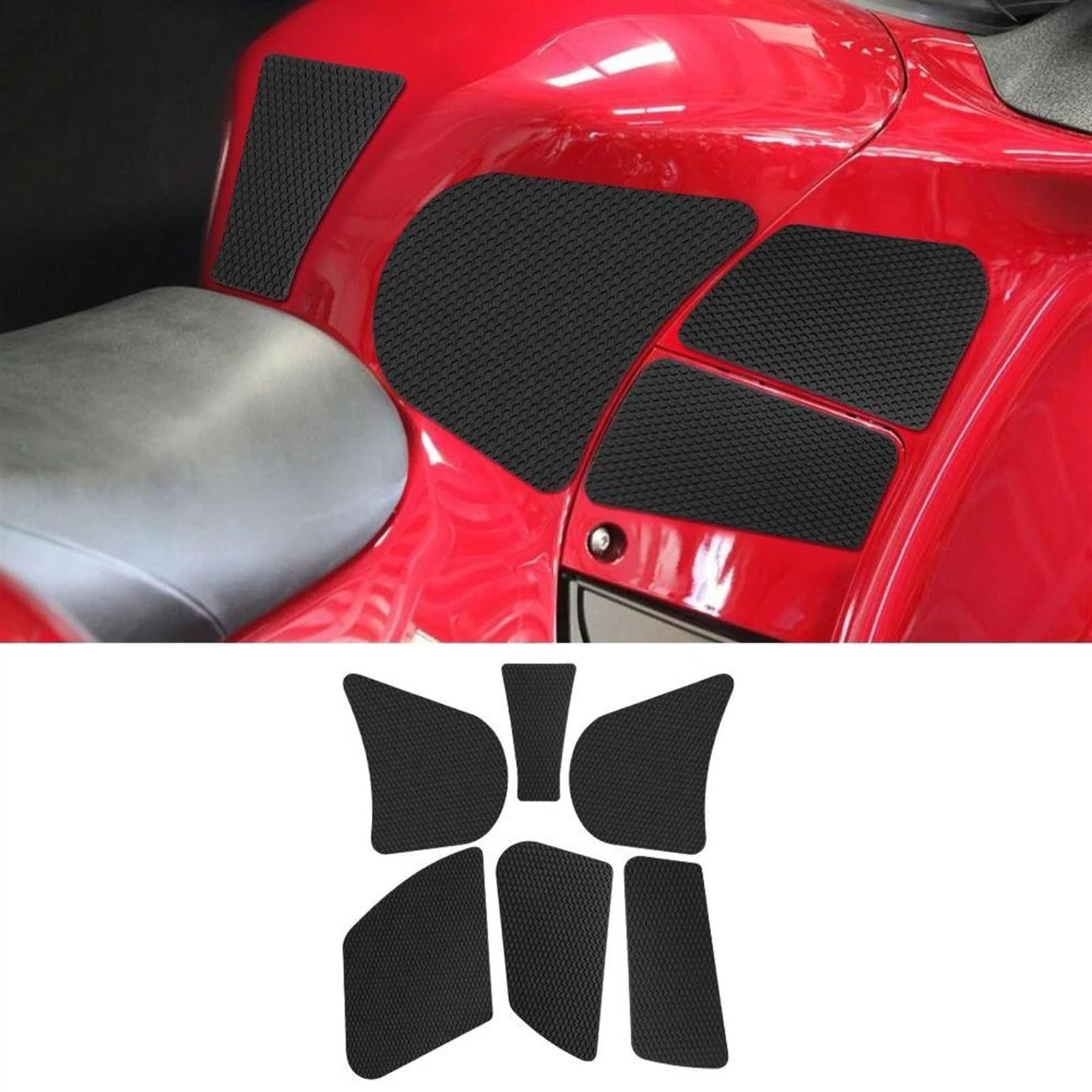 Moto Adesivo in Gomma Side Grip Pad Antiscivolo Protezione del Serbatoio del Carburante Decalcomania per Kawasaki GTR1400 Concours 14 2010-2022 Protezione del Cuscinetto del Serbatoio