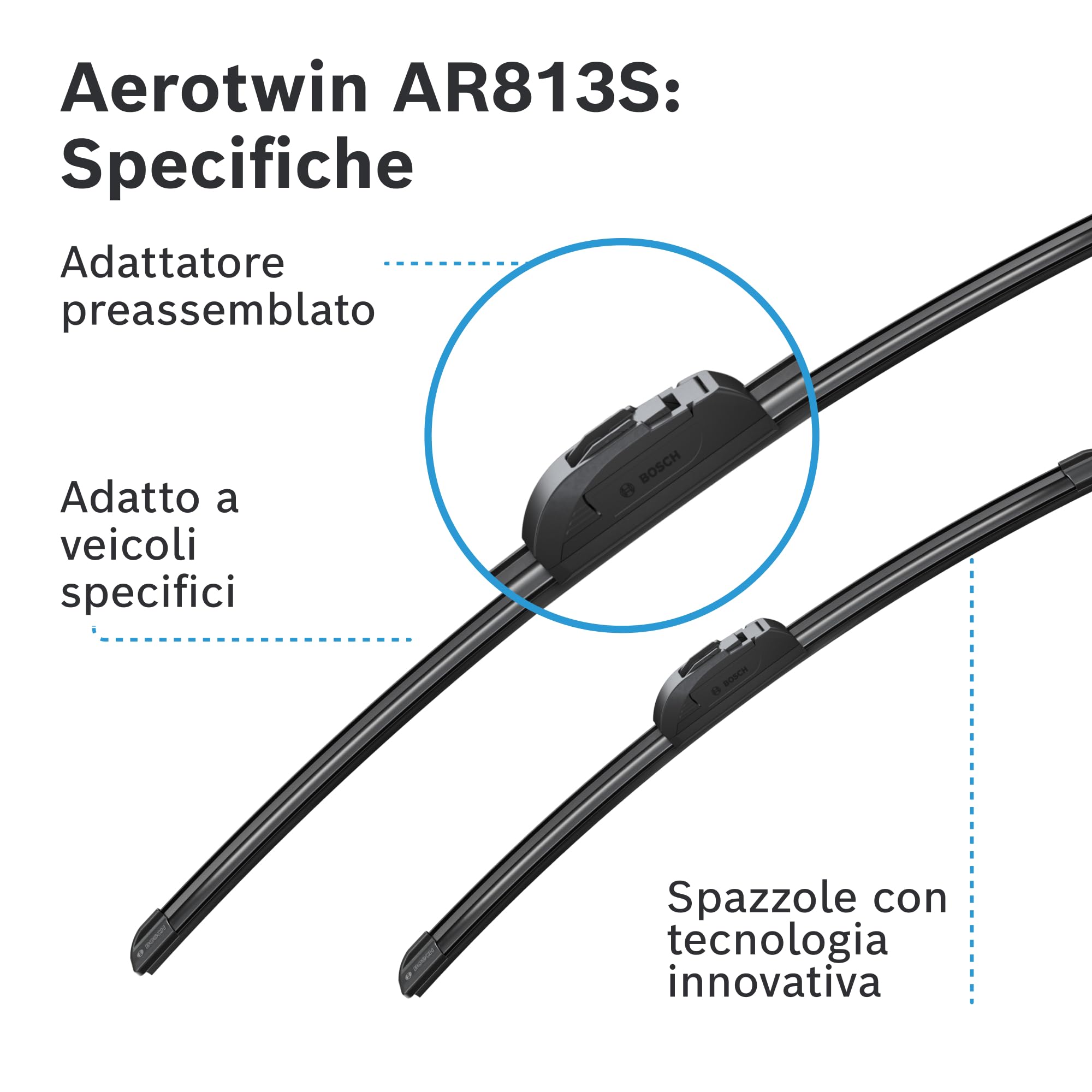 BOSCH Aerotwin Retro Silecek Seti Honda Civic FC5 (2017-2021), HR-V (2015-2020), Jeep Cherokee (2014-2018), Renault Kadjar (2015 ve sonrası), [650/450 mm] AR813S 3397118912