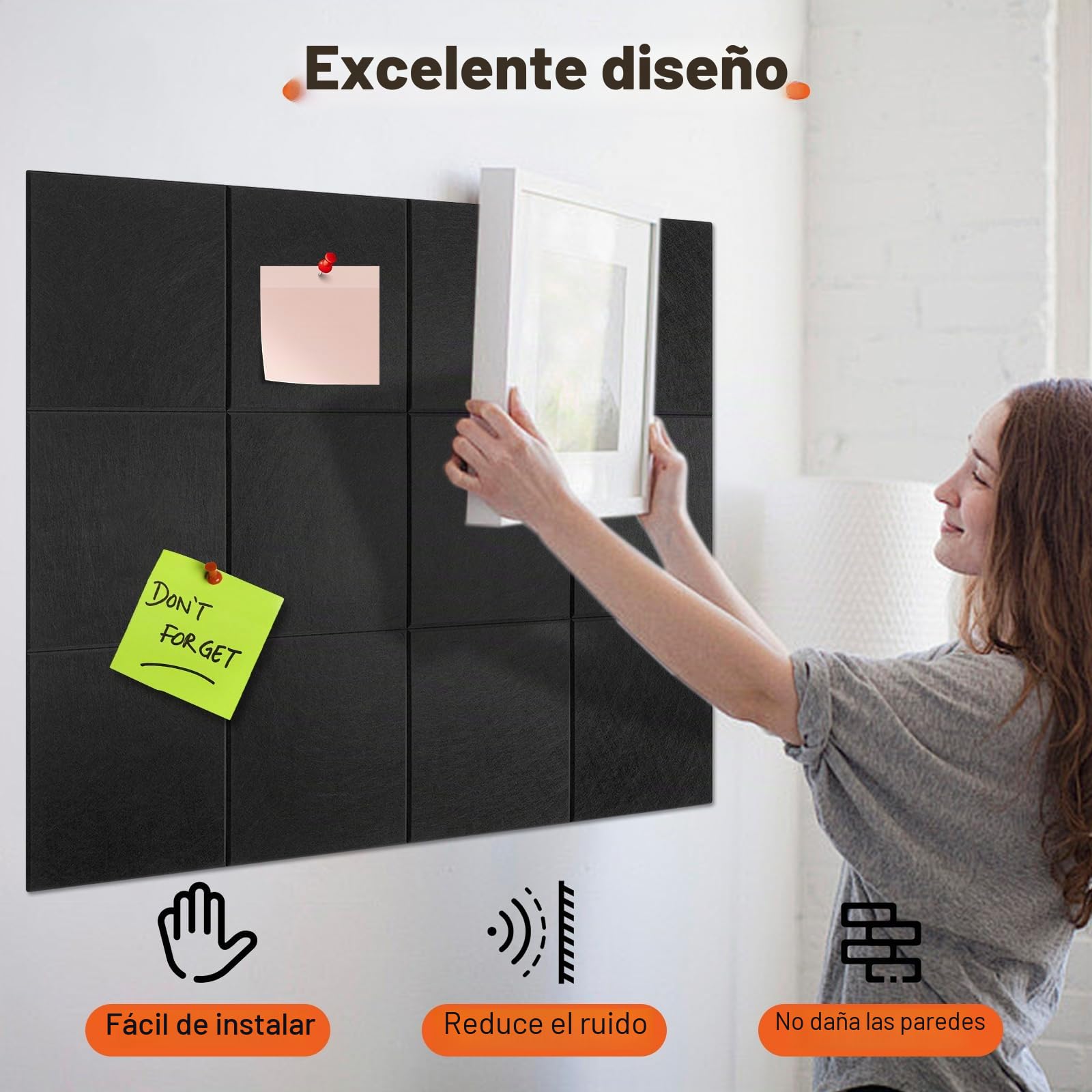 TablóN De Anuncios De Corcho Para Pared, Tablero De Corcho Grande De 120 X 90 Cm, Tablero De Corch Para Oficina, Cocina, Fotos, Notas, Hogar, Escuela, Tablero De Mensajes